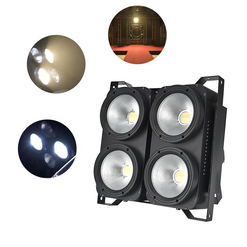 

4*100W COB cool white warm white audience light stage blinder concert theater dj club party light cob led