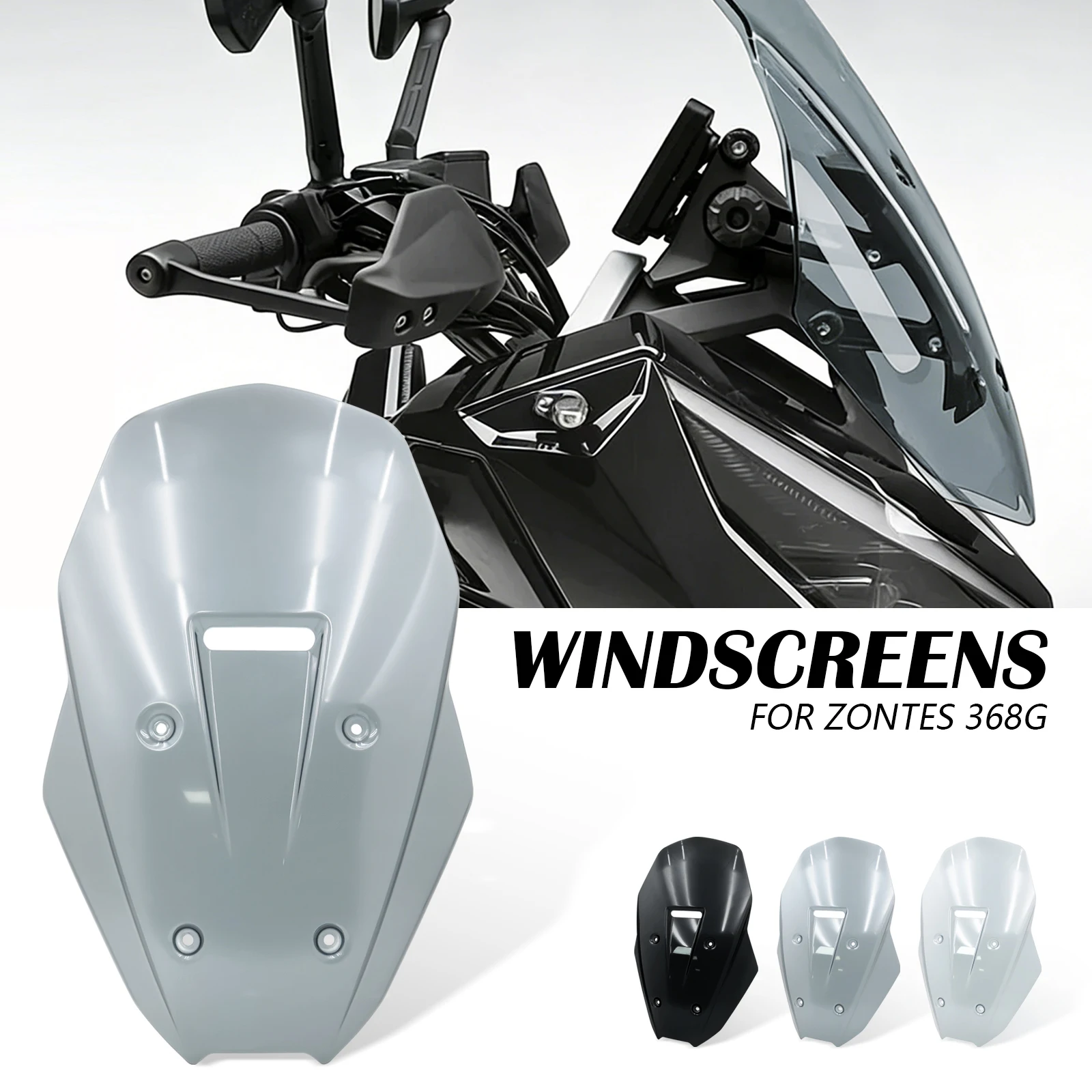 Per ZONTES 368G 2024 368 G 2025 ZONTES 368-G 2026 Accessori Moto NUOVO Parabrezza Sportivo Visiera Anteriore Deflettore