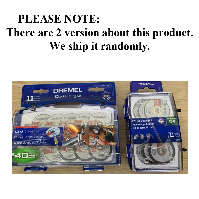 Dremel EZ688-01 EZ Lock Rotary Tool Cutting Discs Accessory Kit 11 PCS Assorted Accessories Set For Dremel Rotary Tools