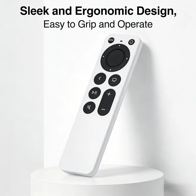 Premium Remote Control for Apple TV 4K/HD - Seamless Navigation Media Control Volume Adjustment Replacement Remote