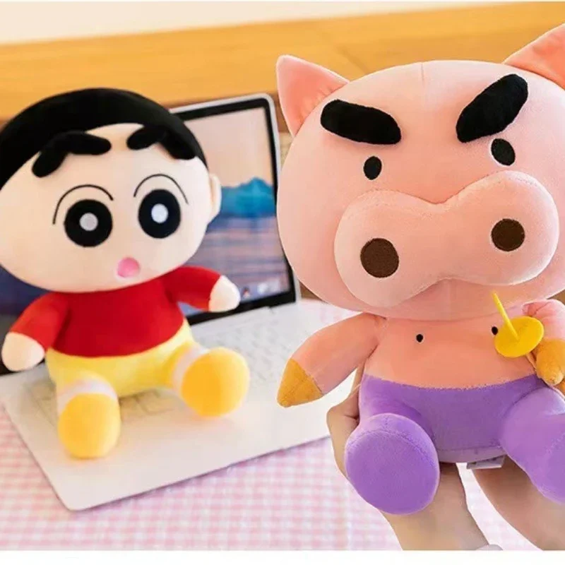 Leuk en grappig Crayon Shin-chan/Buriburizaemon knuffel schattig pop kussen zacht varken pop bank slaapkamer decoratie vakantie cadeau