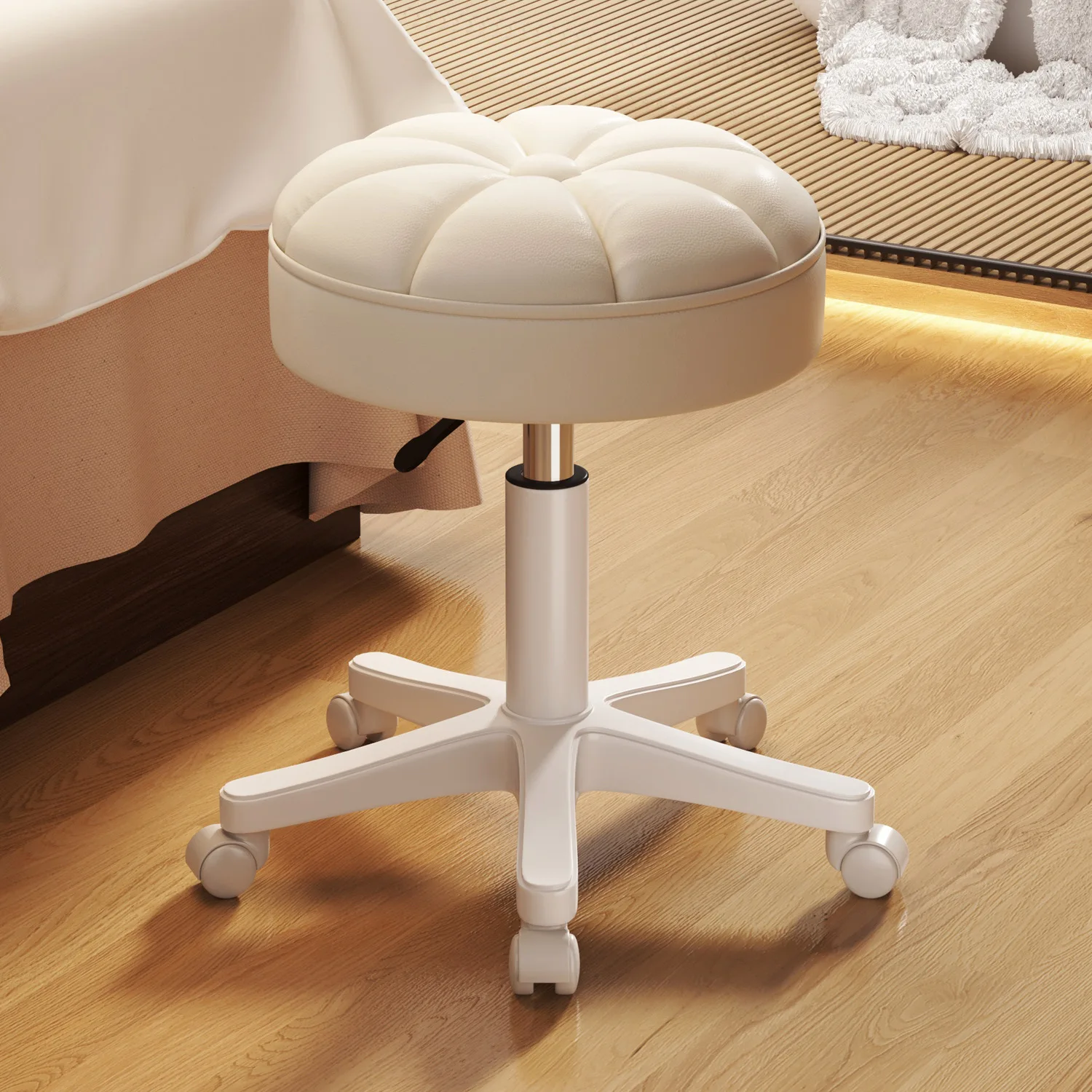 Modern Rolling Stool Swivel Chair Barber Chair Salon Hair Chair Salon Styling Chair Beauty Stool Make Up Chair Salon Furniture