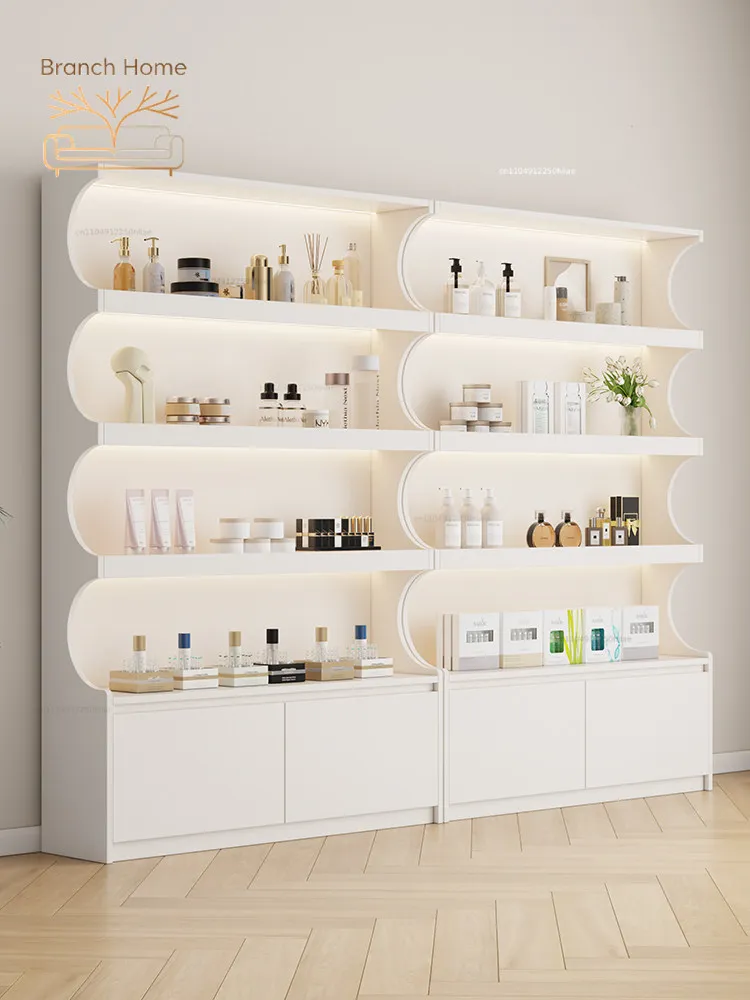 Beauty Salon Display Cabinet Maternal and Infant Store Product Display Cabinet Cosmetics Jewelry Skin Care Products Shelf