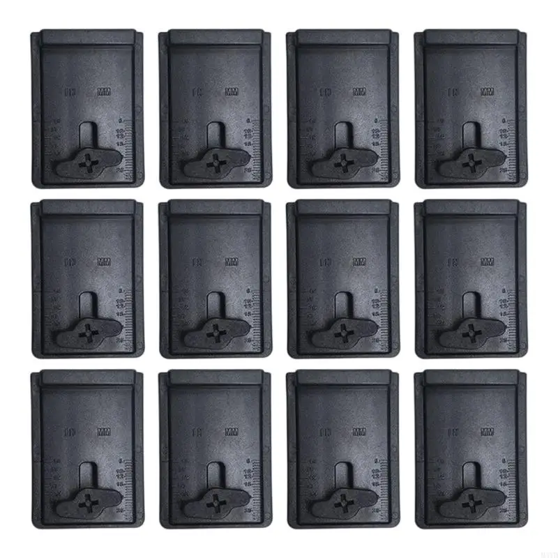 12Pcs 1/4-1Inch Flooring Spacers Multi-Purpose Stable Wide Base Spacers Nonslip Adjustable Flooring Tool Home M4YD