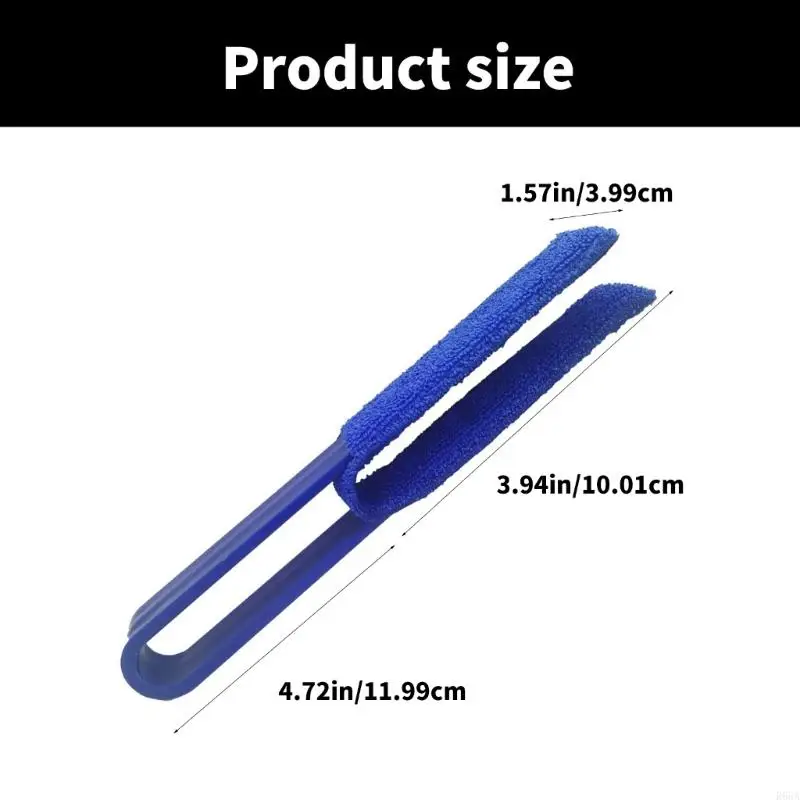 R66A 4pcs نافذة الستائر تنظيف الفرشاة مع تصميمات رأس Doubel لسهولة إزالة الغبار مكيف الهواء تنفيس فرشاة Duster