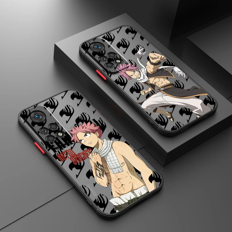 F-Fairy T-Tail N-Natsu D-Dragneel Frosted Translucent For Redmi 8 8A 9A 9C 9AT 9 9T 10X 10A 10C 10 11A 12C 12 13C 5G Cover