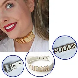 Horrror Movie Leather Puddin Choker collare Cosplay Fashion Cool Halloween Party Suicide Squad cutume accessorio collana gioielli