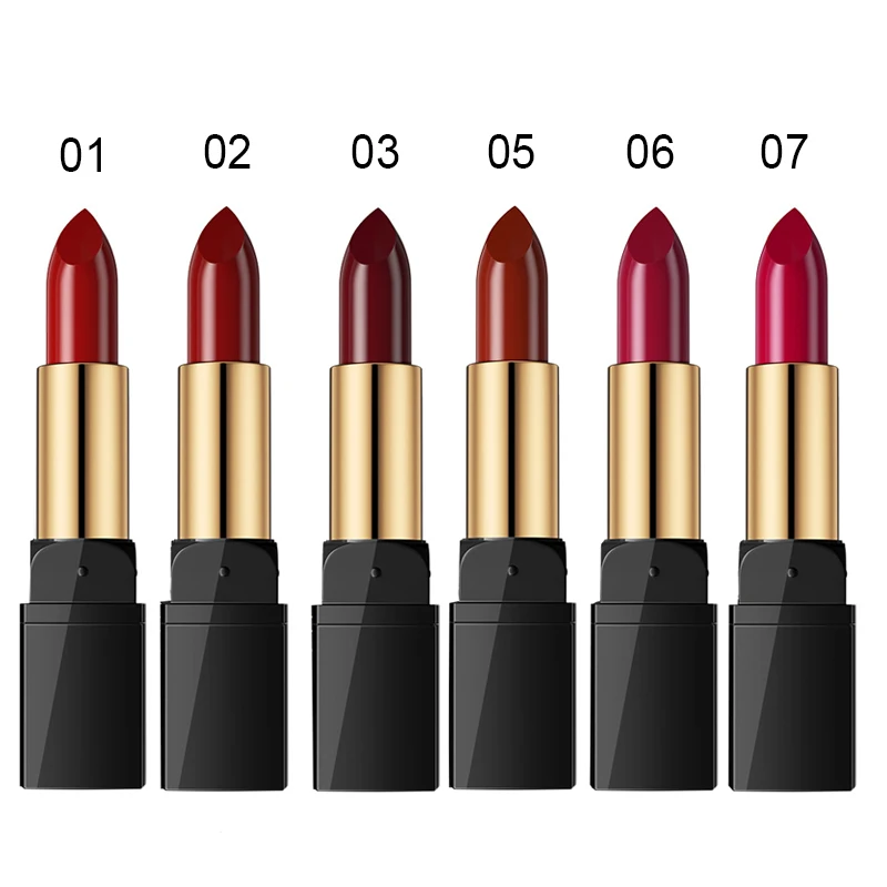 Różowa czerwona aksamitna szminka bez blaknięcia perłowa wodoodporna codzienna kosmetyki temperamentu szminka walentynki długotrwały kolor ust