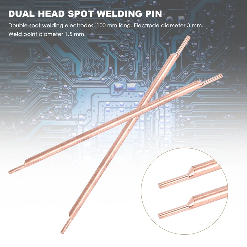 Spot Welding Pin 3X100mm Alumina Copper Electrode Tip Feet Needle Lithium Battery Welding Machine Accessories