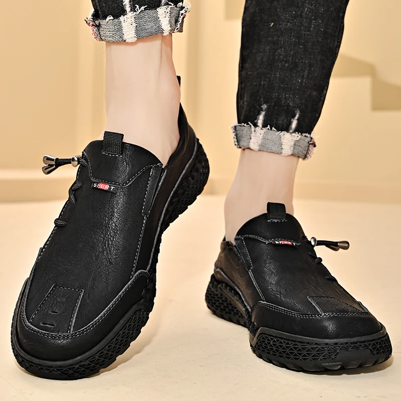 Hot Sale Leather Casual Shoes Men Outdoor Walking Shoes Fashion Men Shoes Outdoor Fashion Men shoe