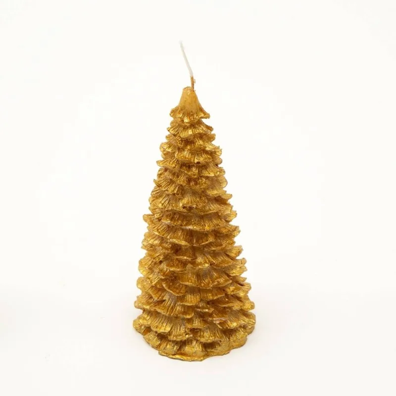 6Pcs Holiday Luster Candle Box Multi Christmas Tree Candles Gold Silver Finishes PDQ Box For Home Decor Holiday Gift