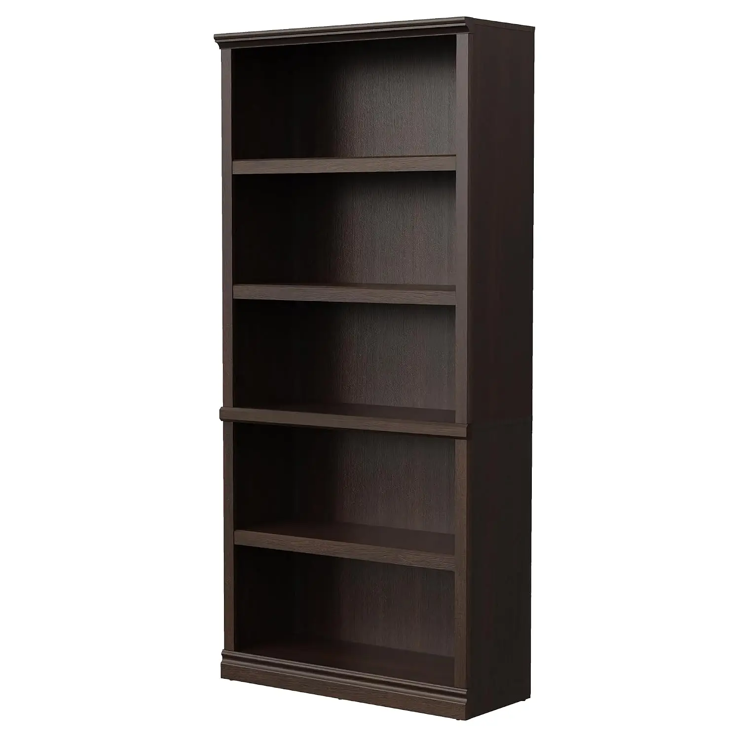 70-Inch Dark Cherry Bookcase 5-Tier Open Storage Shelf Display Cabinet, Customized
