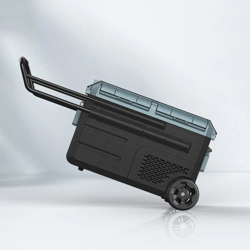 Refrigerador para acampar al aire libre, compresor de uso General, nevera para el hogar y el coche, AC100-240V DC12/24V, almacenamiento portátil, viaje, Control Dual