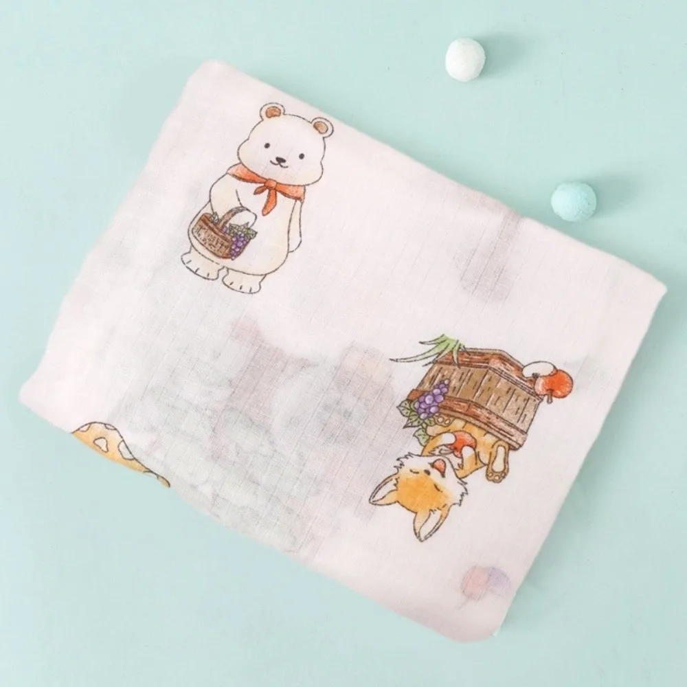 

New Cotton Baby Swaddle Blanket Soft 2 Layer Newborn Blankets Quick Dry Baby Stroller Blanket Cover Kids Bath Towel Summer