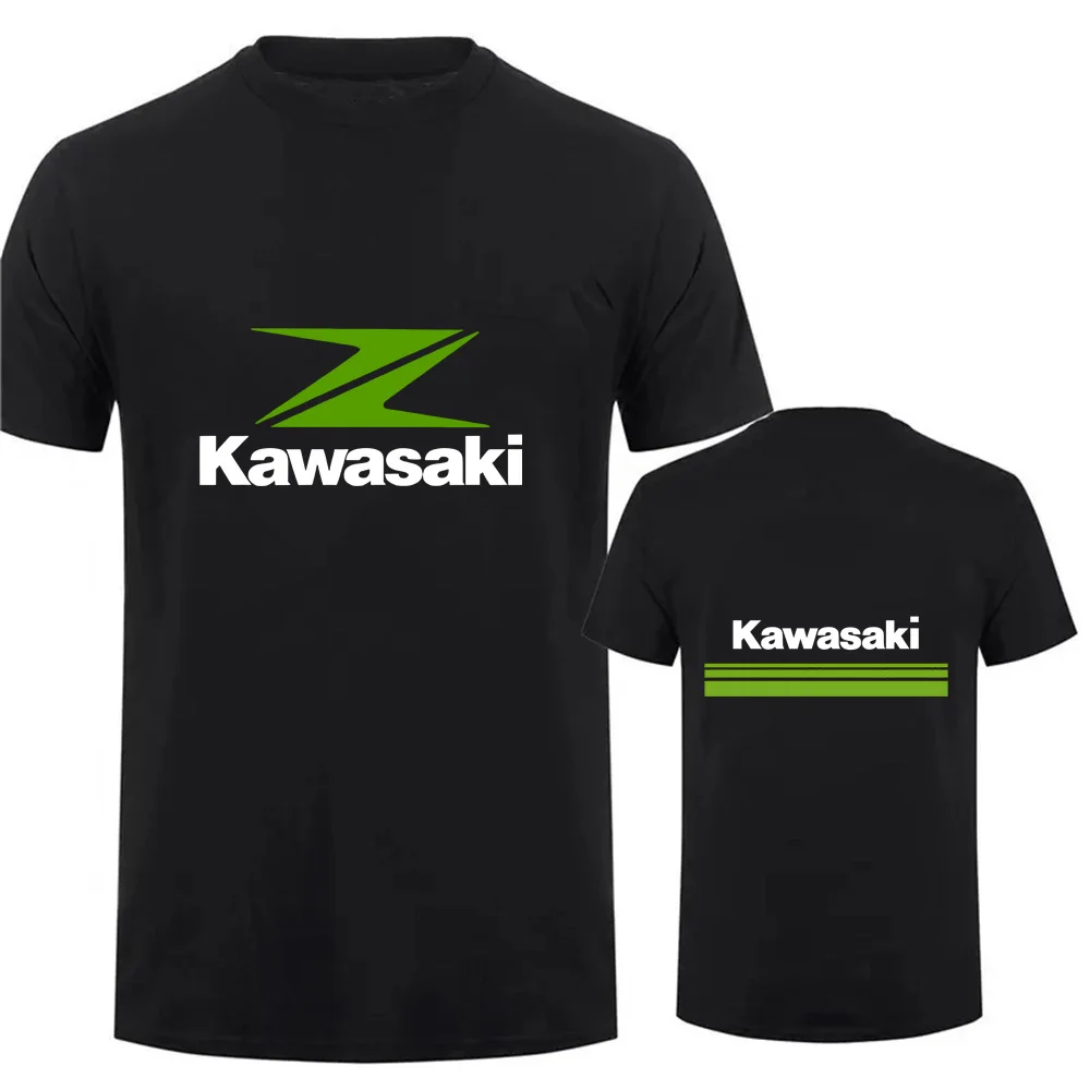 

Футболка для энтузиастов мотоциклов Kawasaki, летняя быстросохнущая дышащая футболка с короткими рукавами, впитывающая пот, повседневный топ