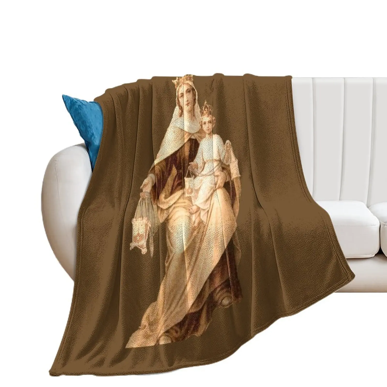 

Lady of Mount Carmel 1 Throw Blanket halloween sofa bed Extra Large Throw Blankets