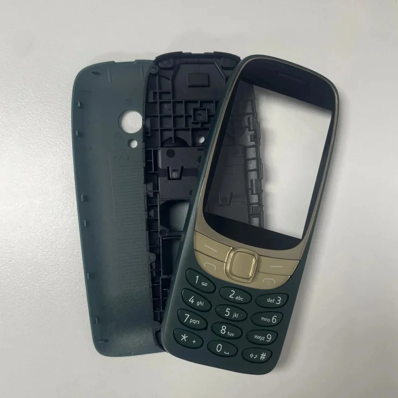 

Full housing case for Nokia 6310 4G dual SIM card shell battery cover housing case english keypad replace