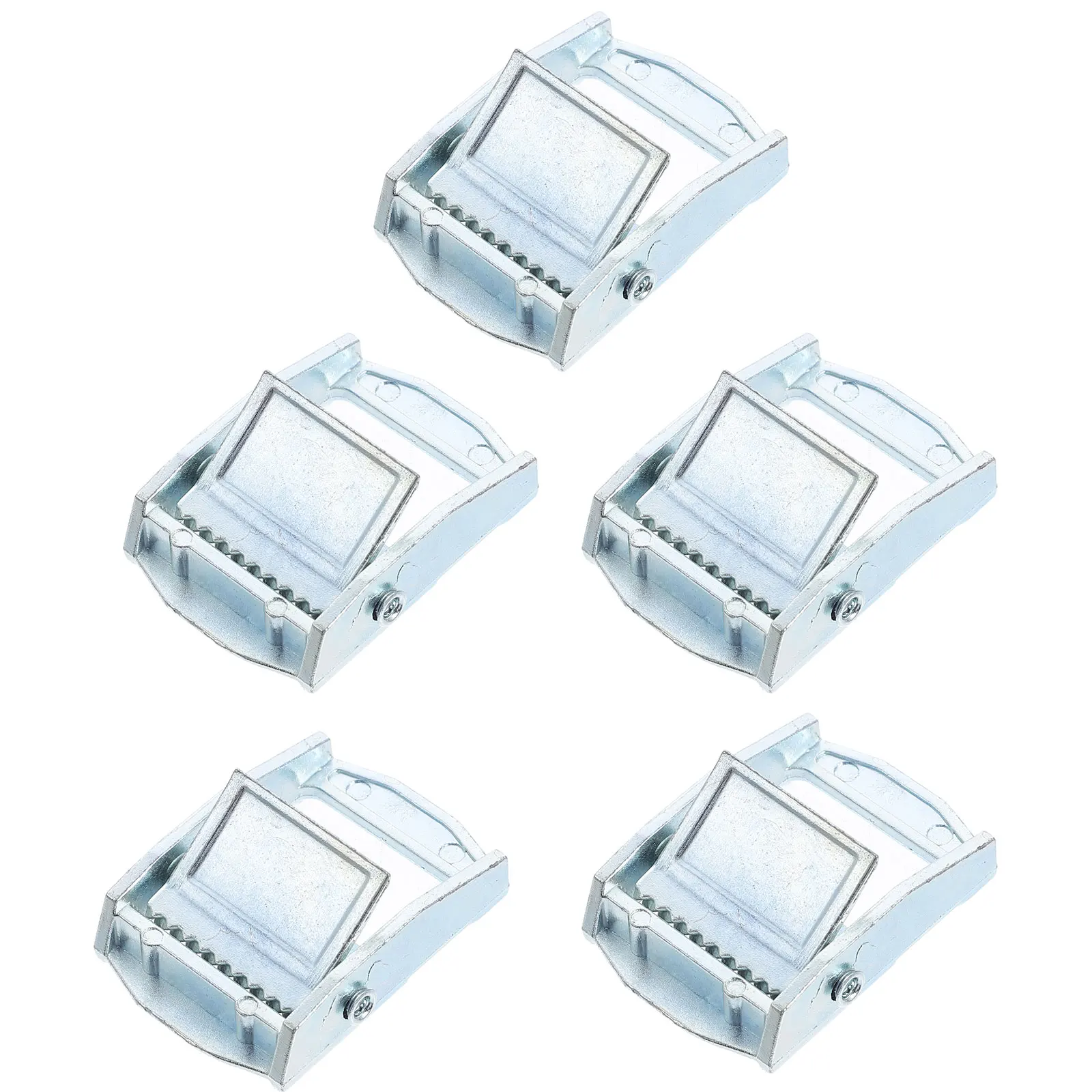 

5pcs Zinc Alloy Buckle Webbing Strap Self-locking Adjustable Press Cam Hardware Durable Smooth Surface Strong Bite Anti-slip