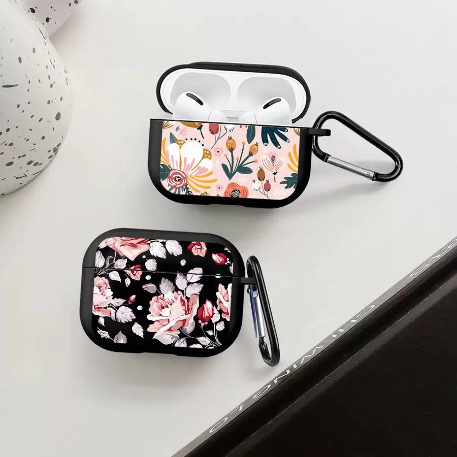 

Чехол с цветочным принтом для Airpods Pro 3 Pro2 1 4 2 Pro3, чехол для наушников
