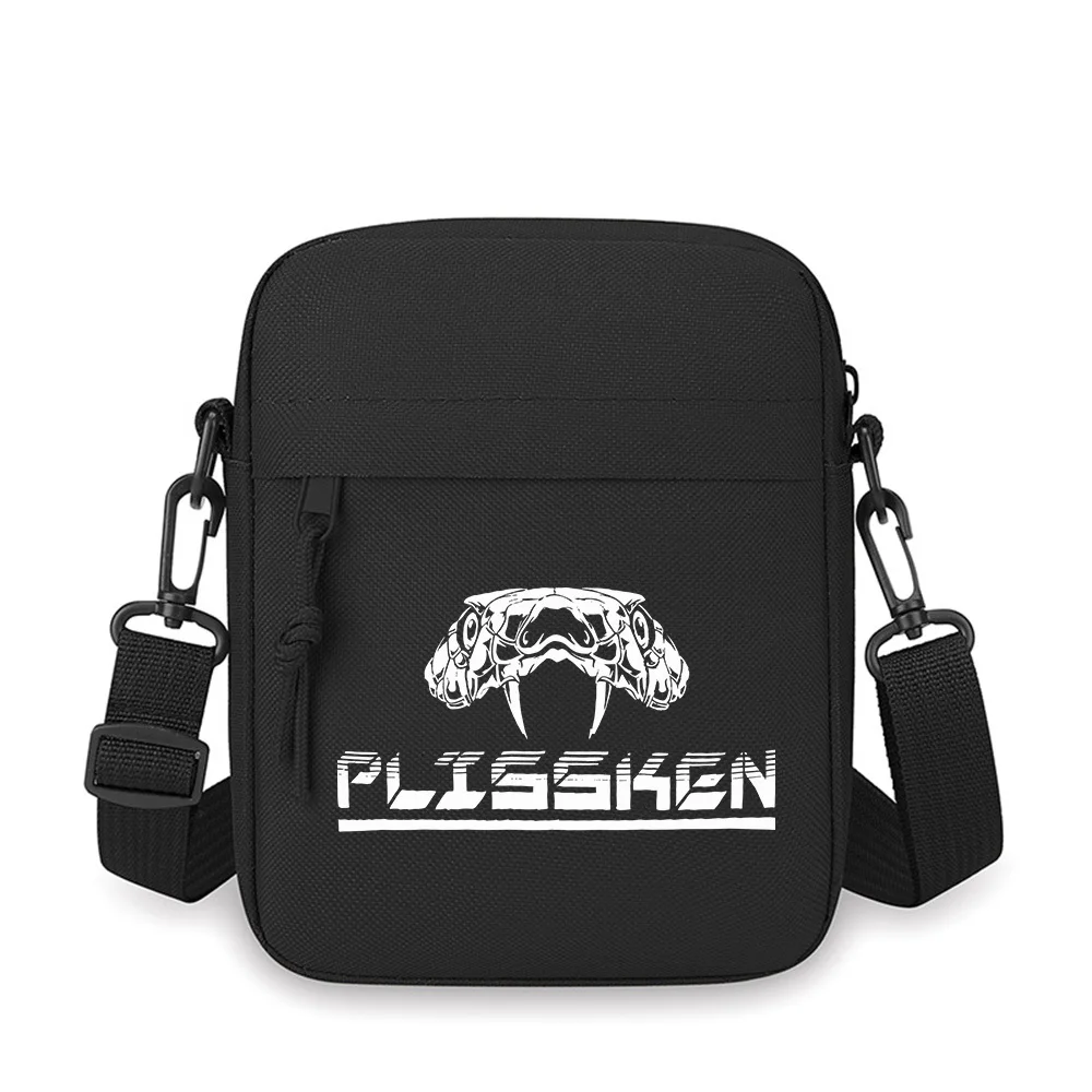 

Snake skull logo bold font design Men Crossbody Bag Single Shoulder Women Cartoon Anime Film Printing Design Unisex