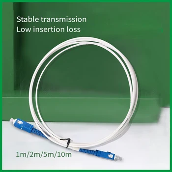 1M/2M/3M/5M/10M Drop Fiber Kabel Glasvezel patch Cord Witte Glasvezelkabel SC/UPC-SC/UPC Kabel Fibra Optica Internet