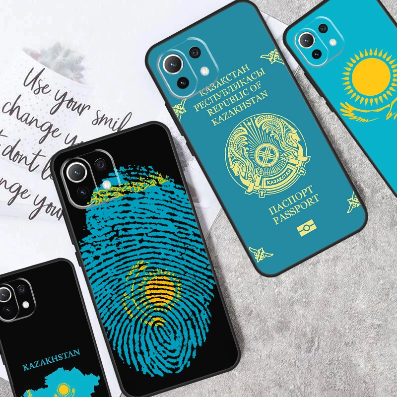 Kazakhstan Flag For POCO X3 X5 X6 Pro F3 F5 M5s M6 Pro Cover For Xiaomi 13T 12T 11T 14 Pro 12 13 Lite Case