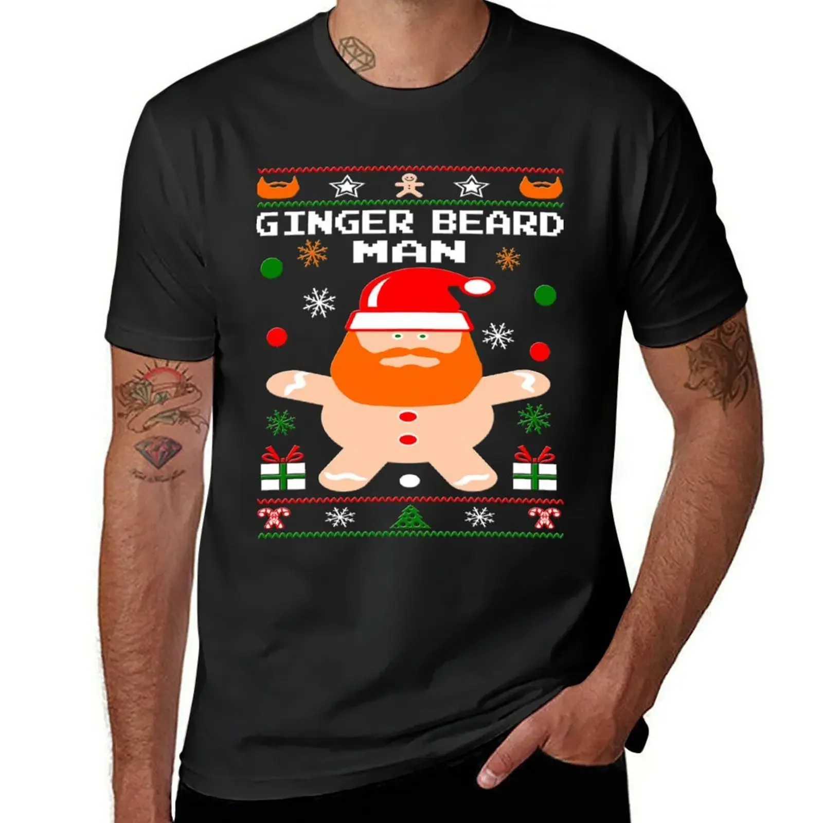 

Ginger Beard Man Christmas T-Shirt cute clothes animal prinfor boys plain designer shirts mens t shirt graphic