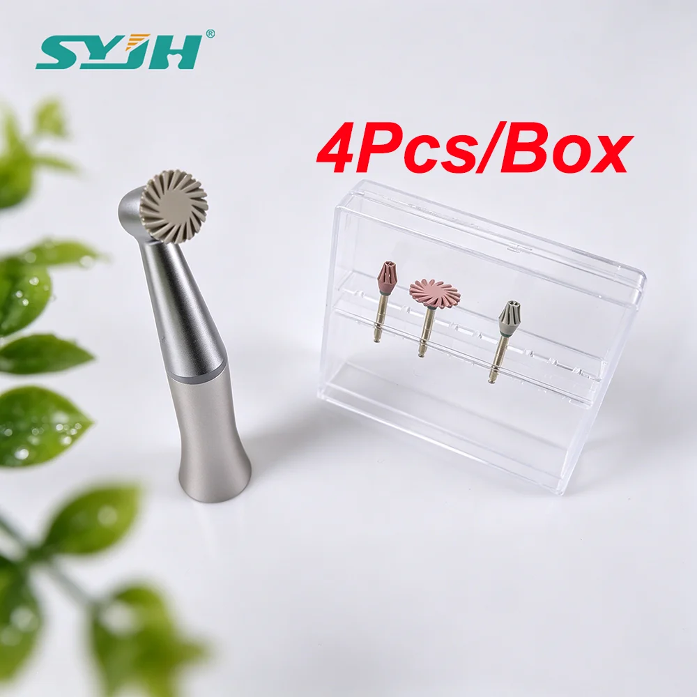 

SYJH Dental Composite Polishing Disc Kit 4Pcs 135°C Autoclavable Wheel Rubber Eagle Polisher Rotary Grinding For Dentistry Tools