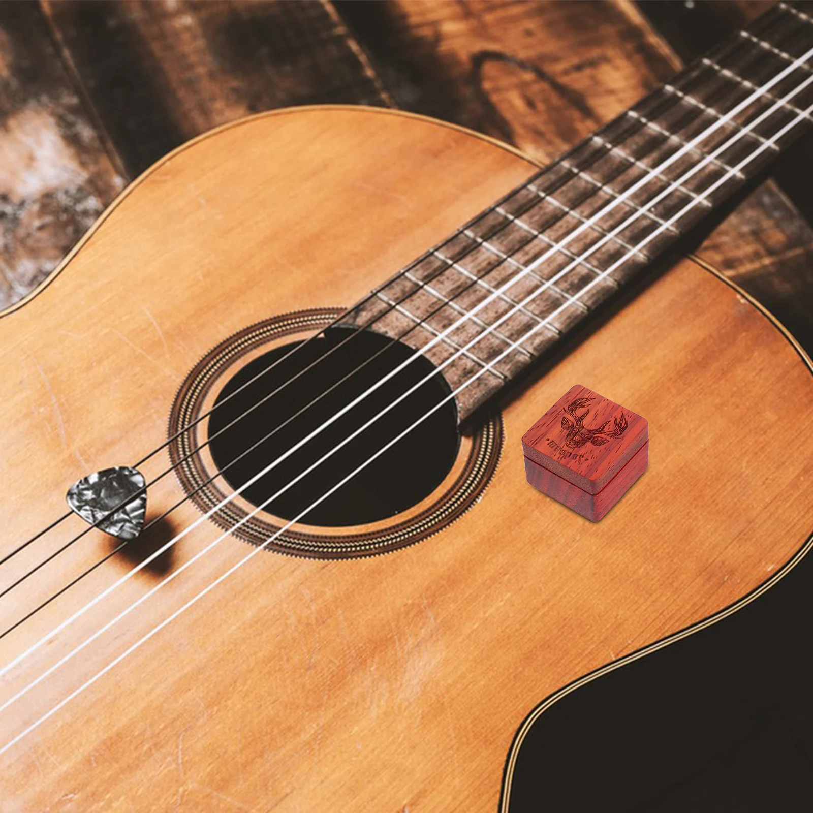 

Wooden Guitar Pick Storage Box Organizer Case For Acoustic Electric Guitars Accessories Holder Plectrum Container Travel Use