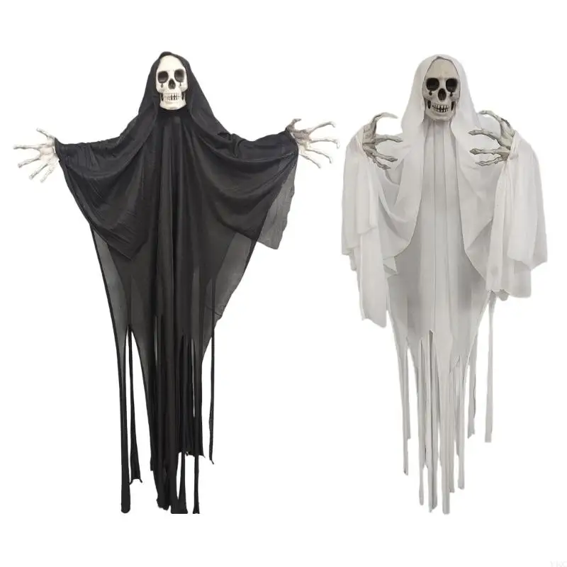 Halloweens Spirit Doll Trang trí mắt bắt đầu sọ Hình dạng trang trí trang trí đáng sợ lễ hội tôn tạo cho Y4QC ngoài trời