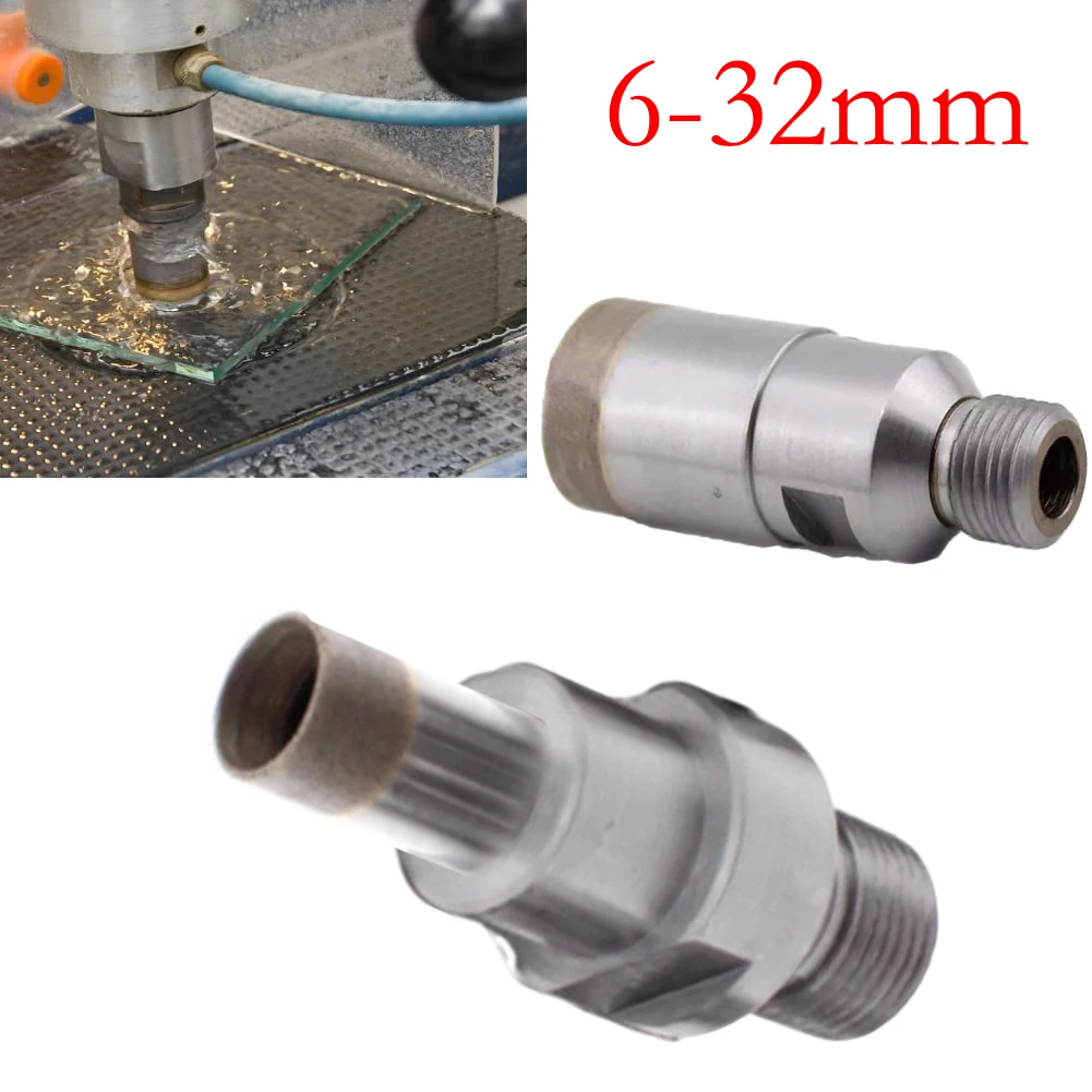 Punta da trapano per nucleo rivestita in smeriglio con filettatura M20 da 6-32 mm Punta da trapano per vetro integrale Taglierina per piastrelle in legno di pietra
