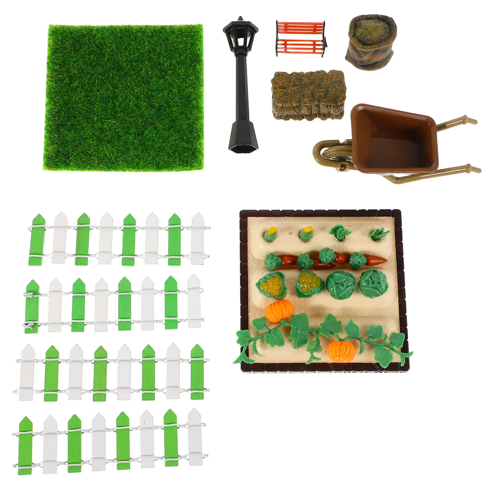 Lifelike Miniature Farm Supplies Set for Micro Landscape, Sand Table & Photography Props