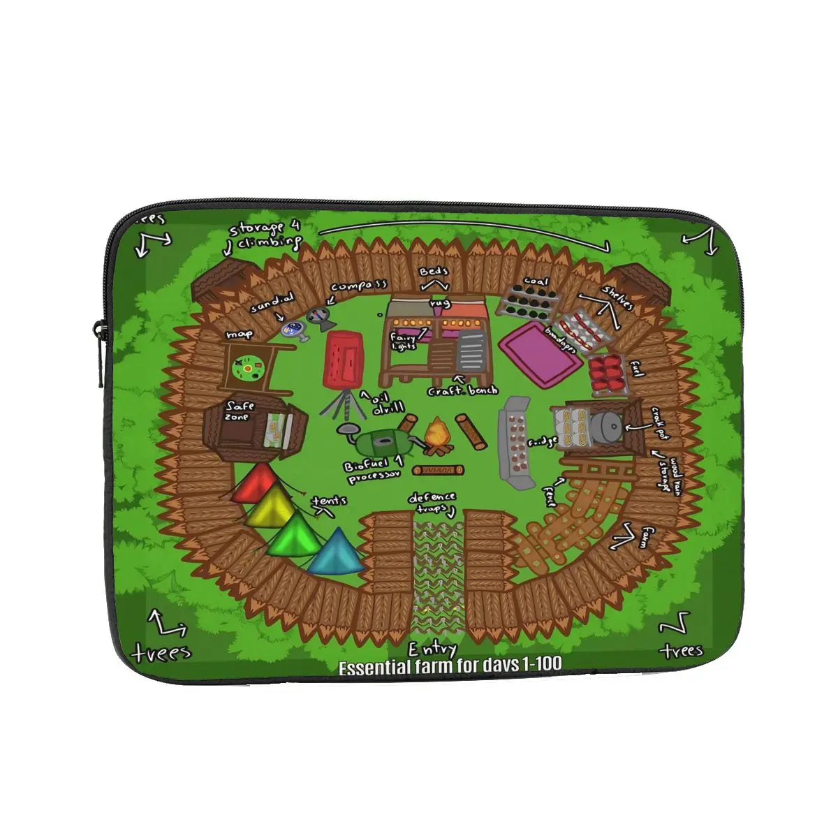 

Чехол для ноутбука, чехол для ноутбука, 99 ночей в лесу, чехол для планшета с изображением оленя 12, 13, 15, 17 дюймов, противоударный чехол, сумка