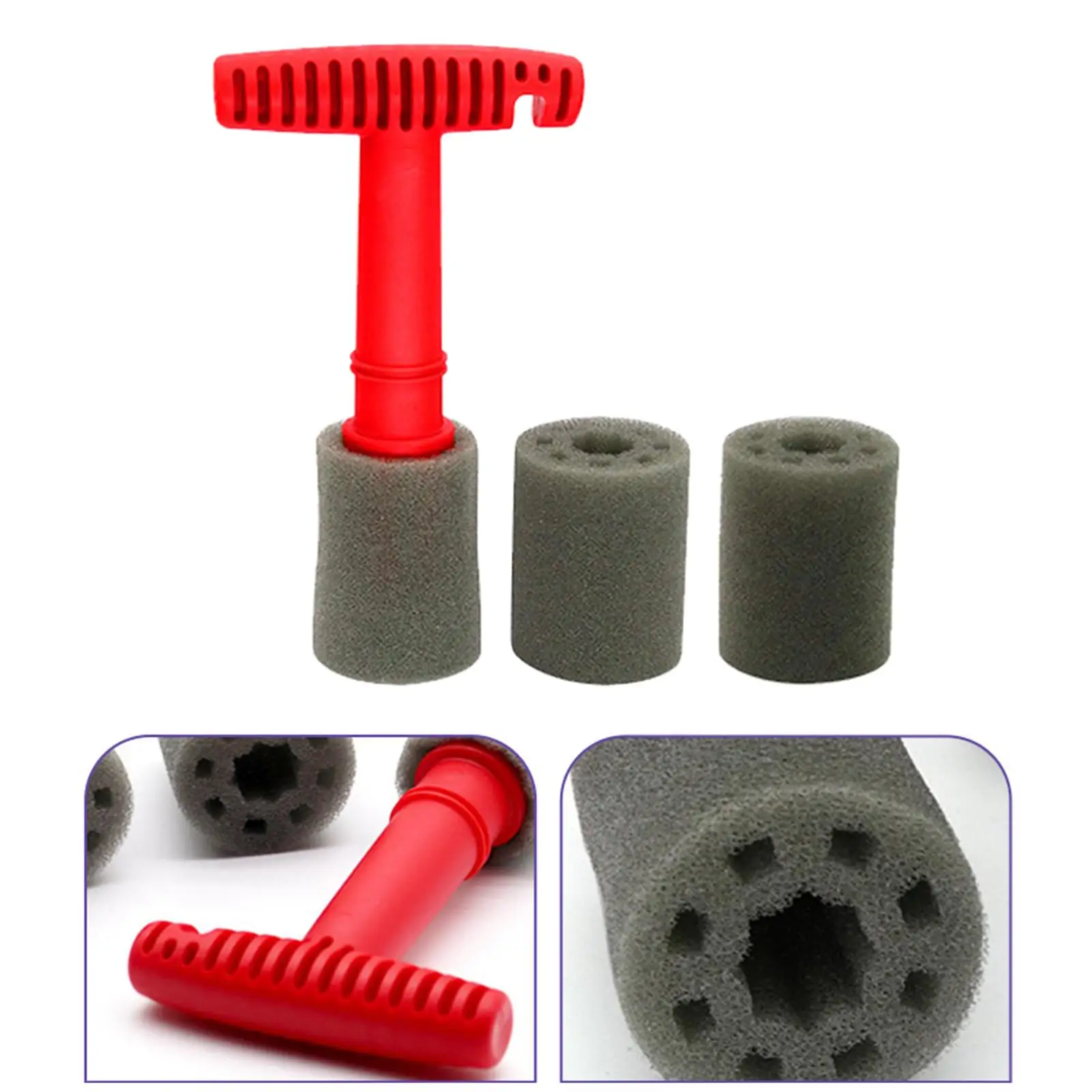 Lug Nut Cleaning Brush Professional Soft Recessed Sponge Head Wheel Hub Cleaning Tool for Automotive