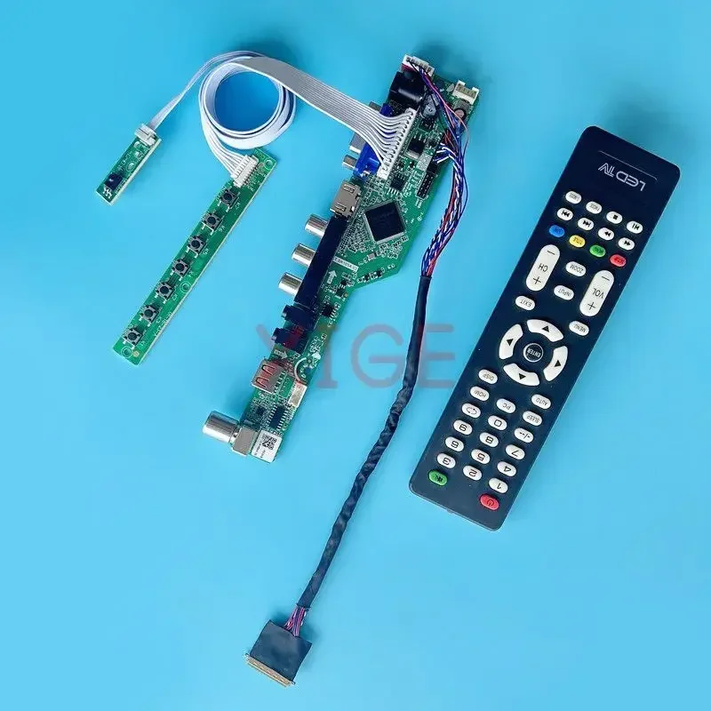 

For LTN173KT02-801/D01/H01/L01 Controller Driver Board 17.3" 1600x900 Laptop Matrix USB+AV+VGA+HDMI TV Analog LVDS 40Pin DIY Kit