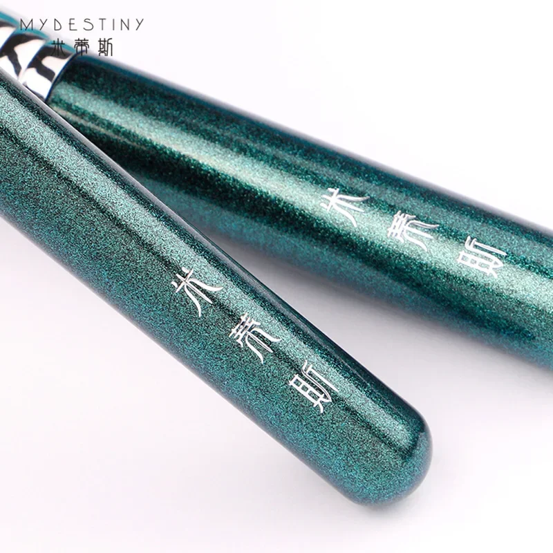 11 ピース/セットプロヤギ毛メイクブラシセットパウダー頬紅コンシーラーアイシャドウブレンド輪郭眉毛汚れメイクブラシ