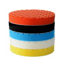 5Pcs 5inch (125mm) Polishing Pad Kit Polisher Waxing Pads Buffing Kit For Car Polisher Sponge White Blue Yellow Black Orange