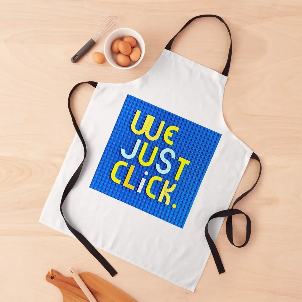 

We Just Click Apron New year's Home And Kitchen Women Kitchen'S Teacher Apron