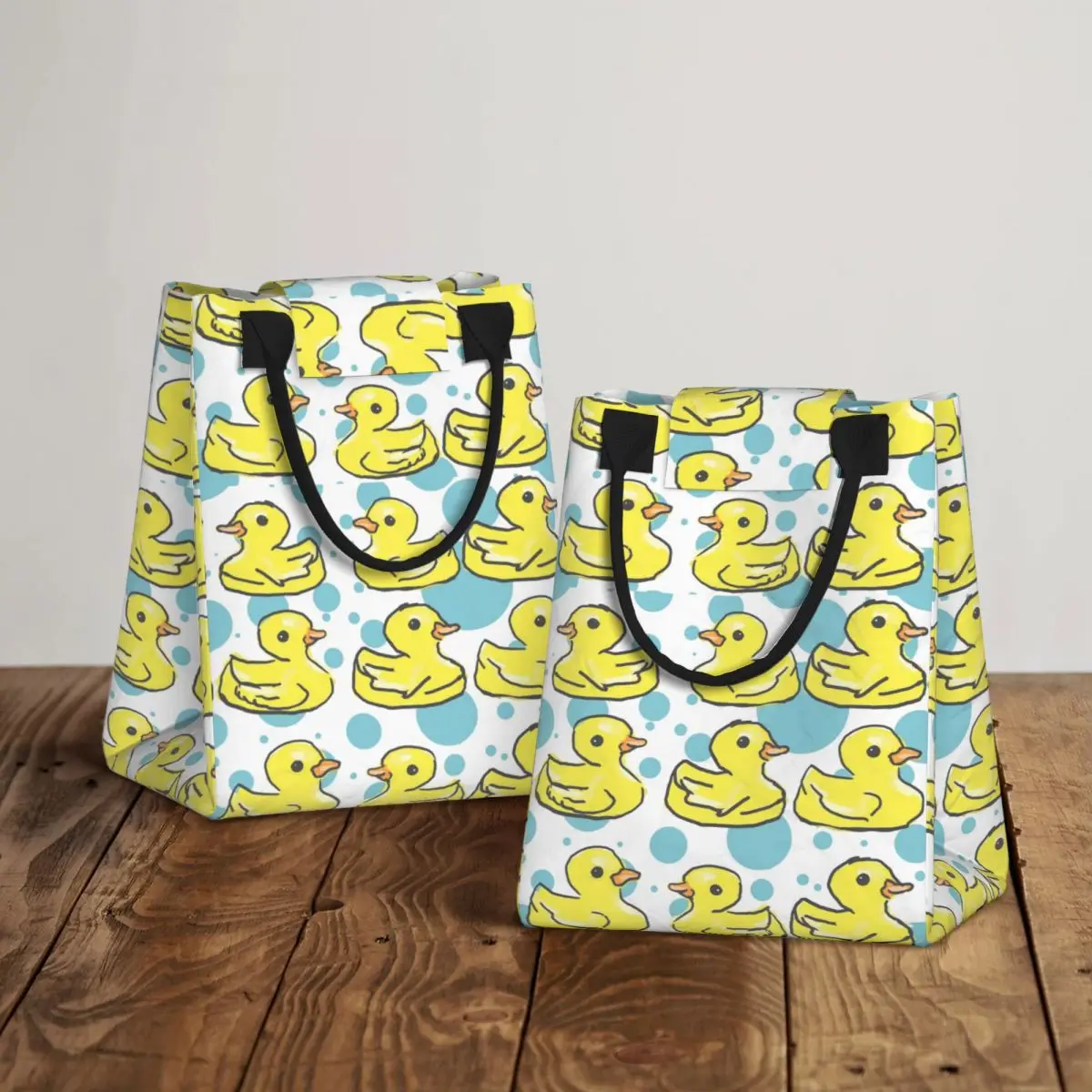 

Rubber Duck - Yellow Bright Happy Design Insulated Lunch Bag for Women Children Portable Food Boxes Thermal Lunch Box Tote