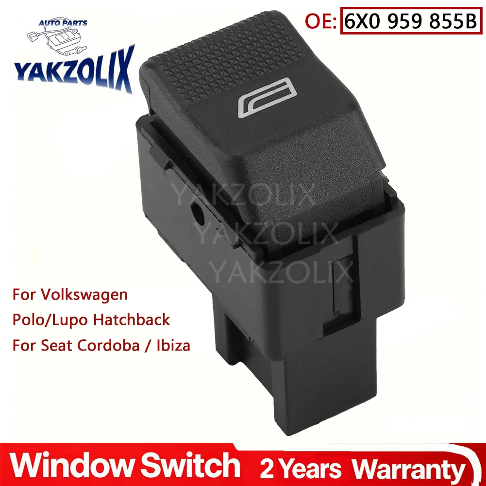 Botón del interruptor de la ventana eléctrica para Volkswagen VW Polo Hatcback Lupo HatchbackSeat Cordoba Saloon Seat Ibiza Hatchback 1998 - 2005