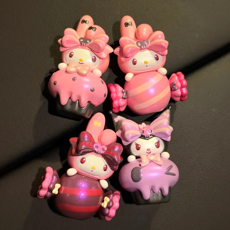 

Sanrio My Melody & Kuromi Sugar Heart Honey Series Мини-слепая коробка Коллекция Модель игрушки для девочек Heartwarming Рождественский подарок