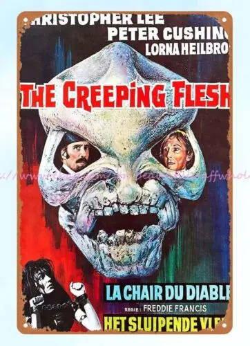 The Creeping Flesh horror movie poster metal tin sign art cafe bar online