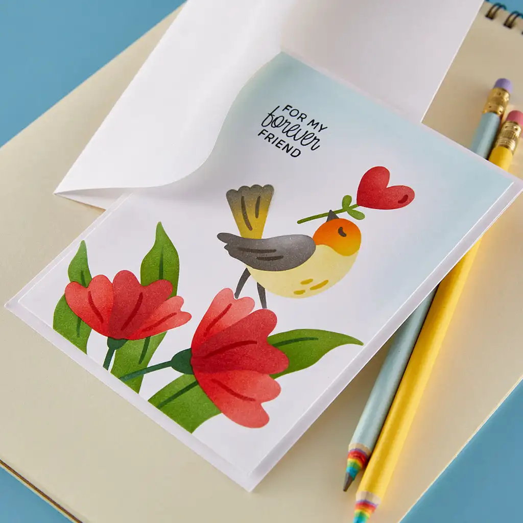 كرافت التخليص عيد الحب الحب الطيور الزهور Stencil DIY بها بنفسك صنع بطاقة القصاصات ورقة لوازم الحرف الديكور #5