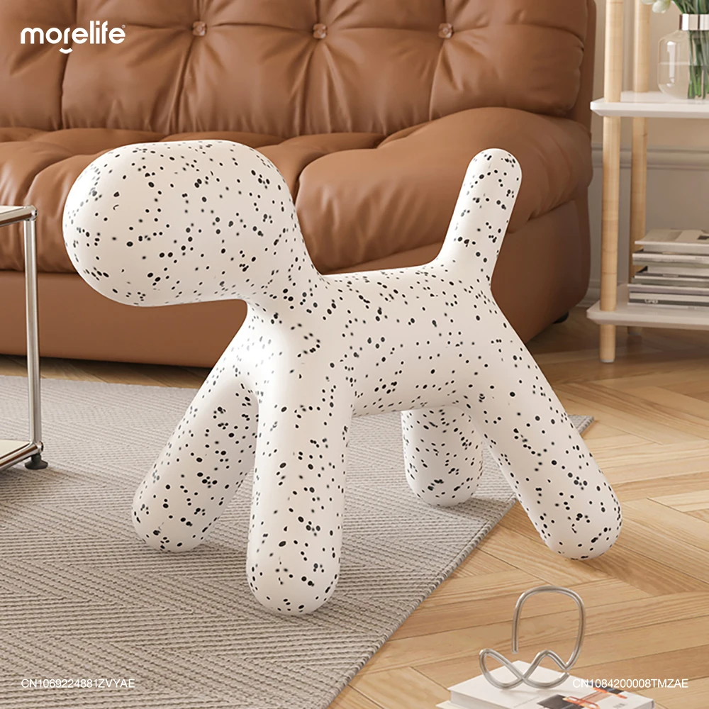 Nordic Design Kids Children Toy PE Plastic Stool Bench Chair Eco-environment Animal Outdoor Spots Puppy Dog Low Chair Footstool