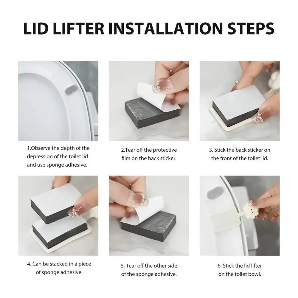 Multifunctional Sheep/Dog Shaped Toilet Lid Lifter Bathroom Tools Anti Dirt Toilet Seat Cover Lifting Device Lid Flipper