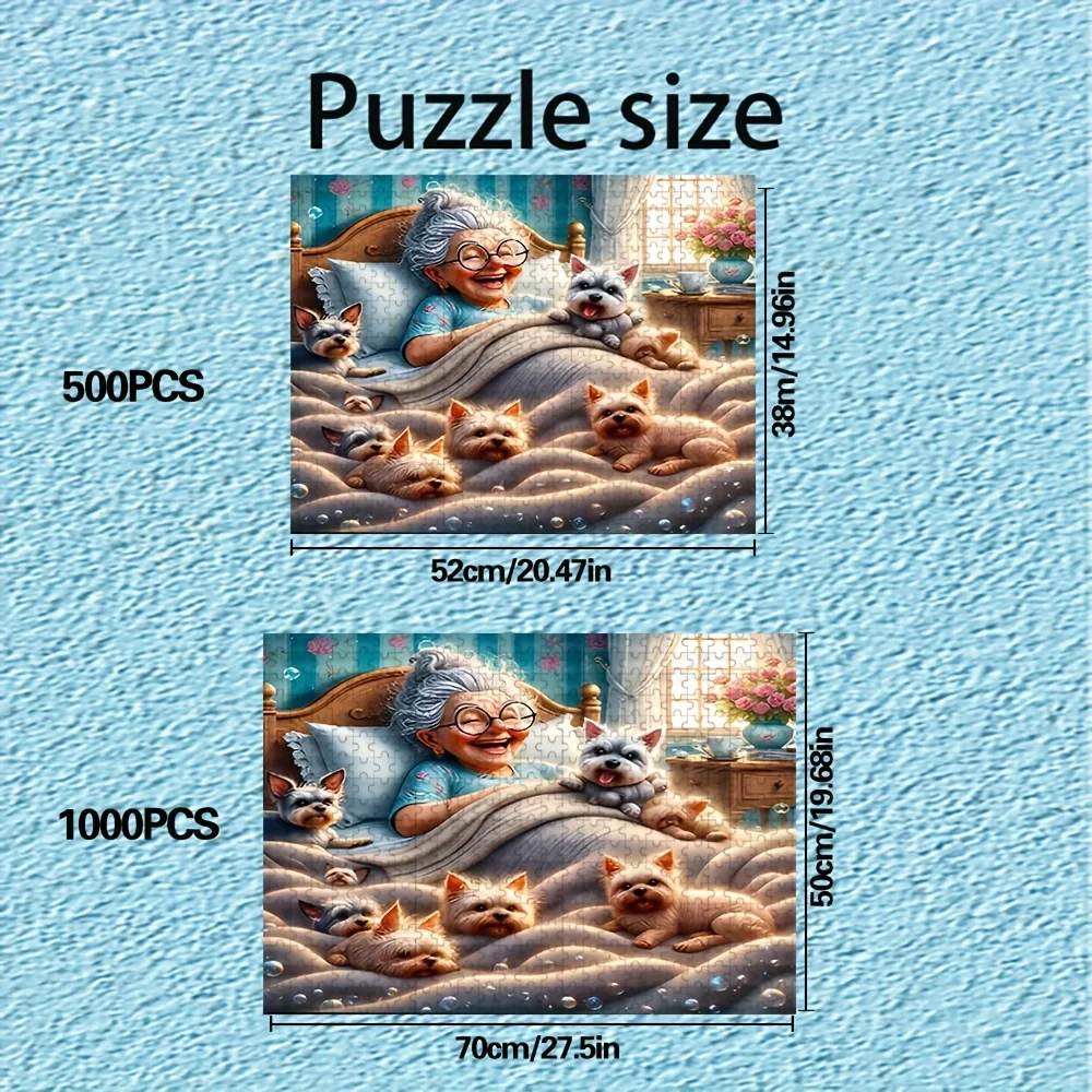 ปริศนาสำหรับผู้ใหญ่ 500/1000 ชิ้น |   เกมครอบครัวที่สนุกสนานและคลายเครียดคุณภาพสูง เหมาะสำหรับวันเกิด คริสต์มาส ฮาโลวีน และเป็นของขวัญ