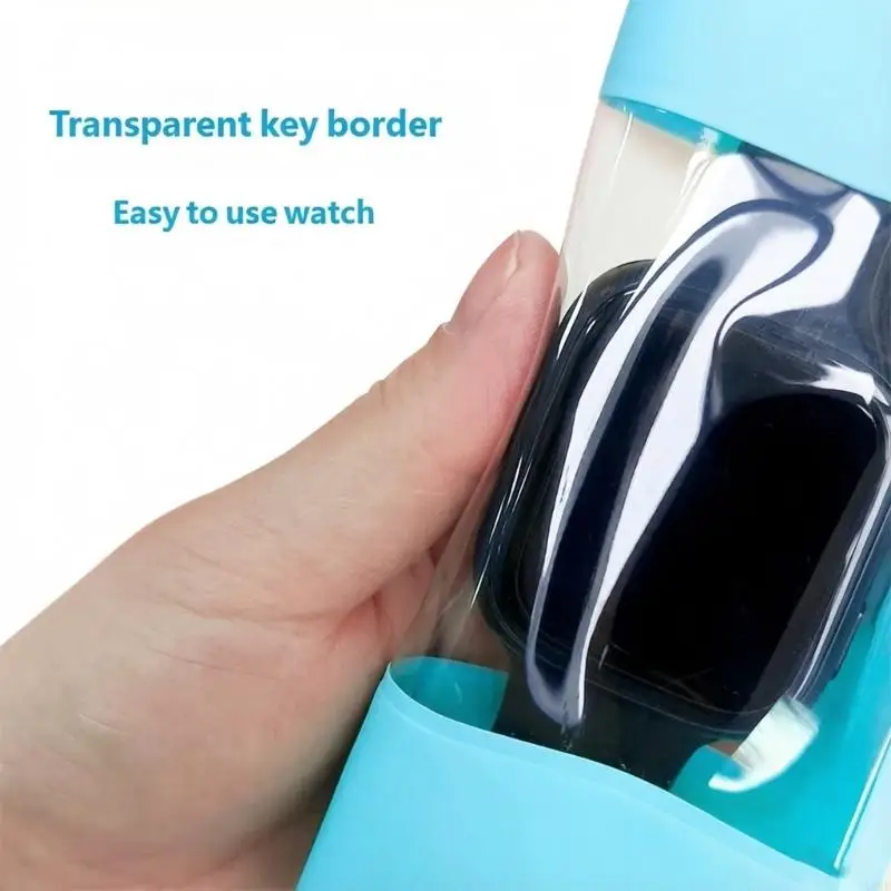 Kids Smartwatch Protective Waterproof Bag Clear Window PVC for School Routine, Water Play and Moisture Protections