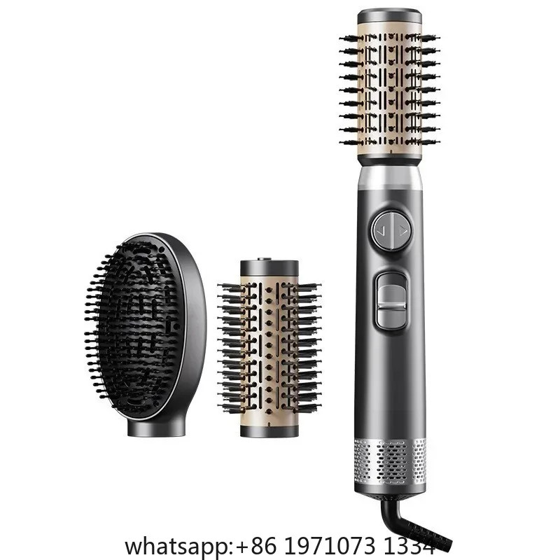 Multi-Function Hot Air Curling Brush 3-in-1 Hair Styling Brush Electric Blow Dryer Brush for Curling and Straightening