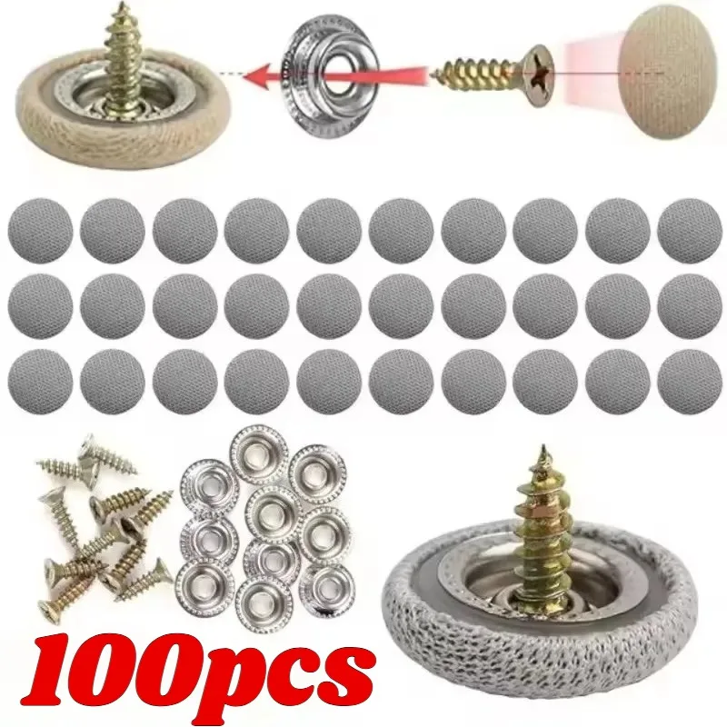 10-100pcs Auto Headliner Repair Fasteners Snap Rivets Universal Car Roof Retainer Pin Fabric Buckle Interior Ceiling Fixing Kit