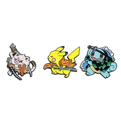 3 Pcs Cute Little Animal Brooch Handsome Turtle Enamel Brooch Metal Paint Badge Backpack Clothing Jewelry Wallet Pendant